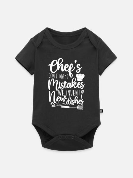 Cuisine Cuisine Cuisine Chef Chefs - Body à manches courtes Premium Bébé - noir