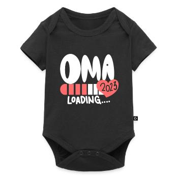 Oma 2023 - Werdende Oma 2023 - Baby Premium Kurzarmbody - Schwarz - Vorne