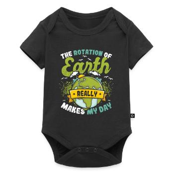 The rotation of the earth makes my day. - Baby Premium short-sleeve bodysuit - black - Front