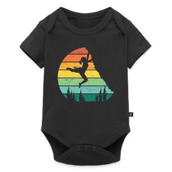 Bouldering Athlete - Baby Premium short-sleeve bodysuit - black - Front