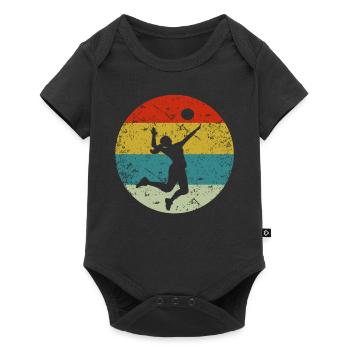 volley-ball - Body à manches courtes Premium Bébé - noir - Devant