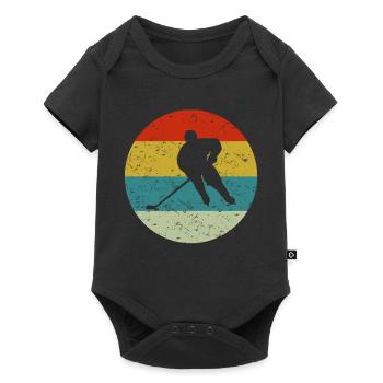hockey - Body à manches courtes Premium Bébé - noir - Devant