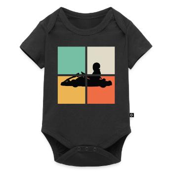 HIPSTER GO-CART - Body à manches courtes Premium Bébé - noir - Devant