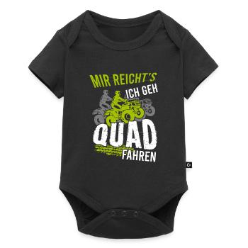 Mir Reichts Ich Geh Quad Fahren - Baby Premium Kurzarmbody - Schwarz - Vorne