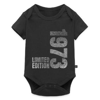 1973 Geboren Geburtstagsgeschenk - Baby Premium Kurzarmbody - Schwarz - Vorne