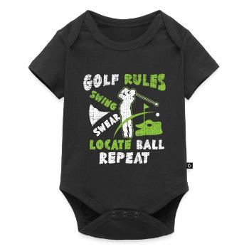 Golf Golfeur Golf Club Golf Ball Golf Course - Body à manches courtes Premium Bébé - noir - Devant