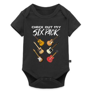 Guitar - Baby Premium short-sleeve bodysuit - black - Front