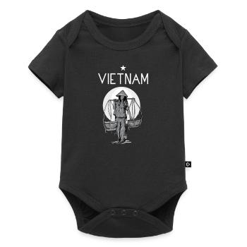 Vietnam I Hanoi Scooter Pho Bo Travel Motive for - Baby Premium short-sleeve bodysuit - black - Front