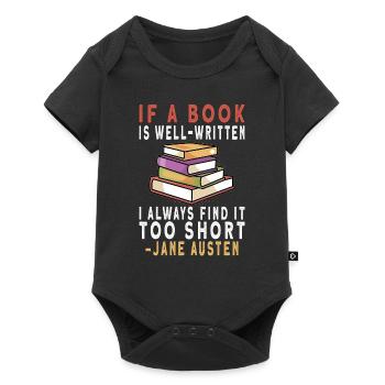 Book Reader Reading Literature Jane Austen quotes - Baby Premium Kurzarmbody - Schwarz - Vorne