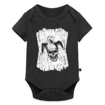 Joueur de poker Vintage Joker Card - Body à manches courtes Premium Bébé - noir - Devant