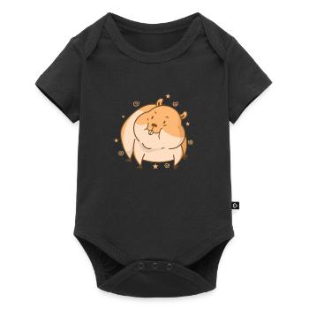 cute hamster rodent pet - Baby Premium short-sleeve bodysuit - black - Front
