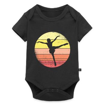 Figure Skater Ice Skating Dancing - Baby Premium short-sleeve bodysuit - black - Front