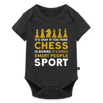 Chess Player Gift Chess Club Chess - Baby Premium short-sleeve bodysuit - black - Front