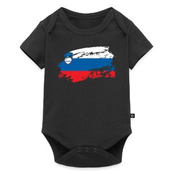 slovénie slovénie - Body à manches courtes Premium Bébé - noir - Devant