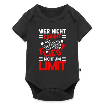 Modellflug Modellbauer Modellflieger Modelflug - Baby Premium Kurzarmbody - Schwarz - Vorne