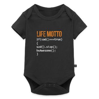 Software developer - Baby Premium short-sleeve bodysuit - black - Front