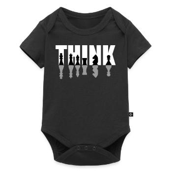 Chess player, chess game US flag - Baby Premium short-sleeve bodysuit - black - Front
