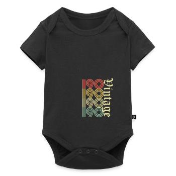 190 190 190 190 rétro - Body à manches courtes Premium Bébé - noir - Devant
