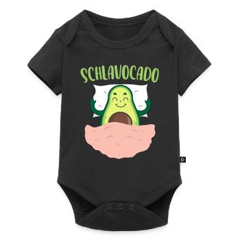 Schlavocado Avocado Chemise de sommeil officielle - Body à manches courtes Premium Bébé - noir - Devant