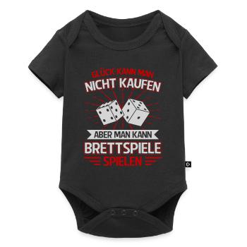 Gesellschaftsspiele Spieleabend Brettspiele - Baby Premium Kurzarmbody - Schwarz - Vorne