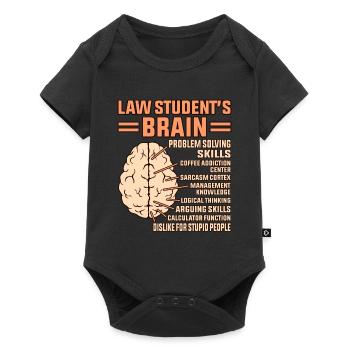 Étudiants de l’examen Brain Lawyer Lawyer de l’étudiant en droit - Body à manches courtes Premium Bébé - noir - Devant