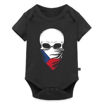 Dia De Los Muertos - Czech Republic Skull - Baby Premium Kurzarmbody - Schwarz - Vorne