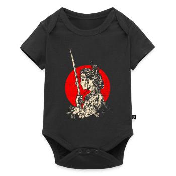 Japanese Warrior - Baby Premium short-sleeve bodysuit - black - Front