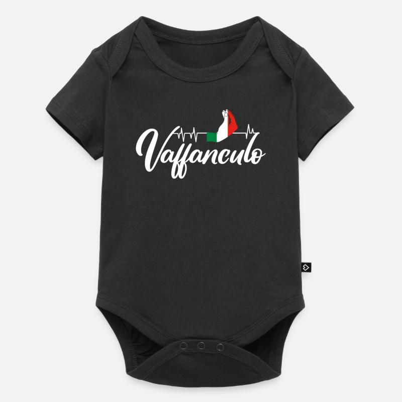 Vaffanculo Heartbeat - Baby Premium short-sleeve bodysuit - black