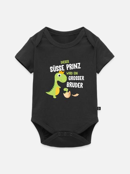 Großer Bruder - Baby Premium Kurzarmbody - Schwarz