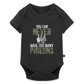 Pigeon Fancier Pigeon Fan Pigeon Élevage - Body à manches courtes Premium Bébé - noir - Devant