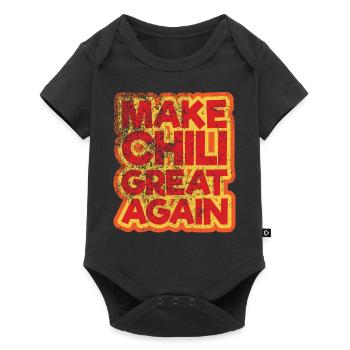 Great Chili - Baby Premium Kurzarmbody - Schwarz - Vorne