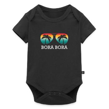 Bora Bora - Baby Premium short-sleeve bodysuit - black - Front