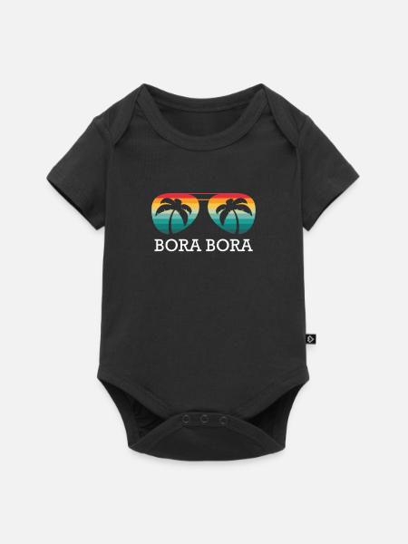Bora Bora - Baby Premium Kurzarmbody - Schwarz
