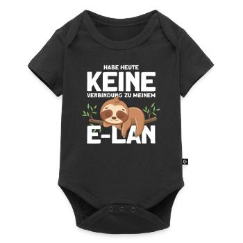 Habe heute keine Verbindung zu meinem E-Lan - Baby Premium Kurzarmbody - Schwarz - Vorne