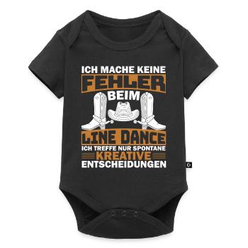 Line Dance Country mach keine Fehler - Baby Premium Kurzarmbody - Schwarz - Vorne