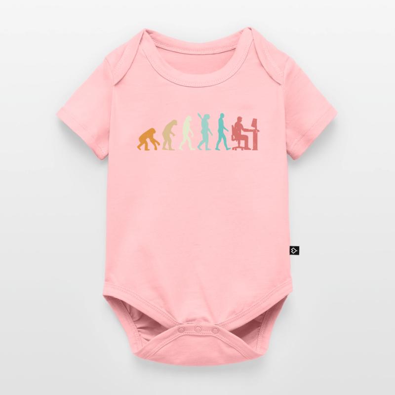 Evolution Programmer Coder Gamer Developer Geek Baby Premium Kurzarmbody