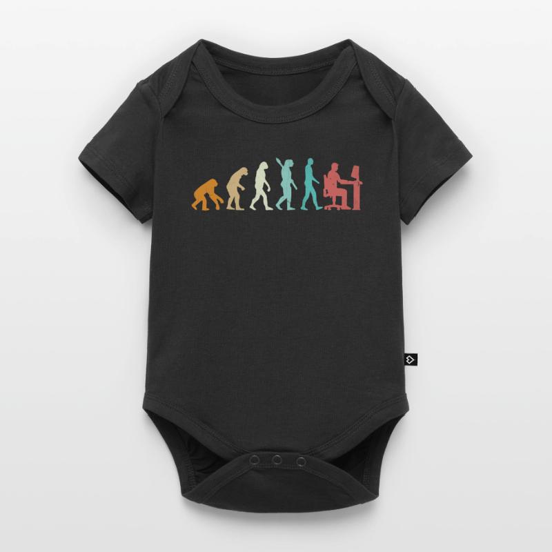 Evolution Programmer Coder Gamer Developer Geek Baby Premium Kurzarmbody