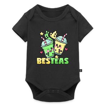 Bubble Tea Friendship Besties BesTeas - Body à manches courtes Premium Bébé - noir - Devant