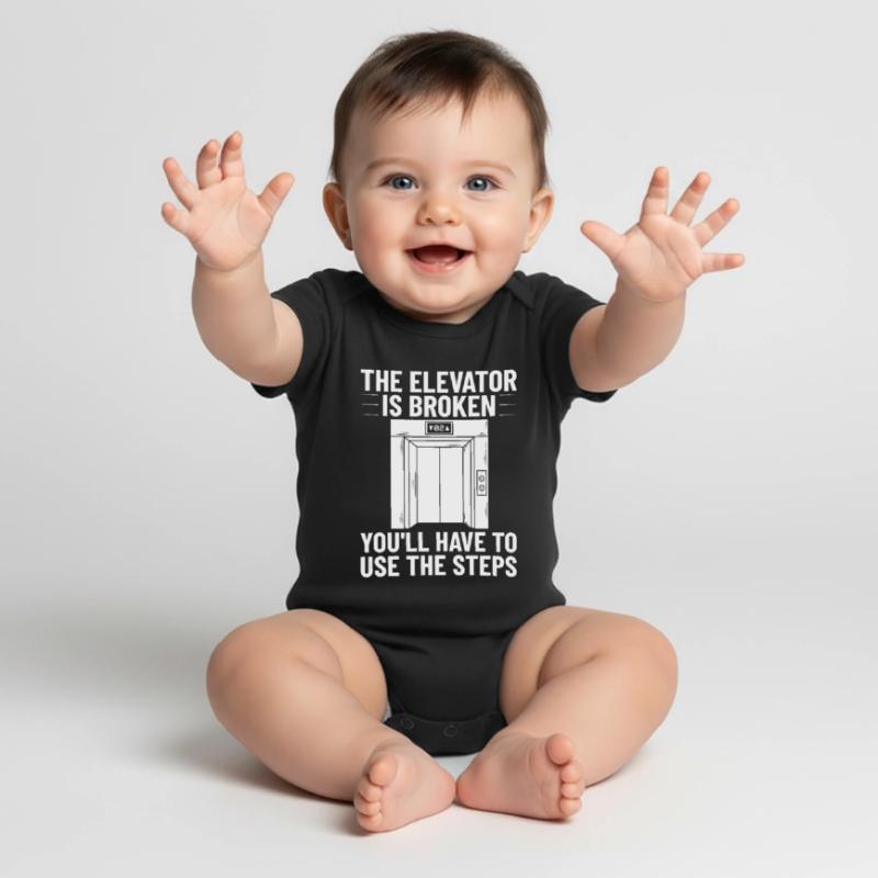 Elevator Elevator System Technician Elevator Lift Baby Premium short-sleeve bodysuit