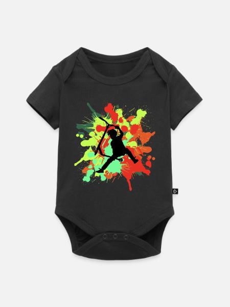 Freestyle Scooter - Baby Premium Kurzarmbody - Schwarz