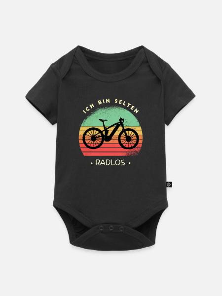 Radlos Fahrrad Spruch Geschenk - Baby Premium Kurzarmbody - Schwarz