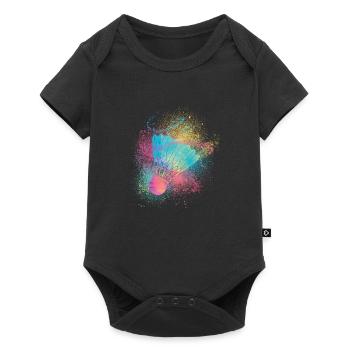 Badminton Shuttlecock Player Racket Ball Sport - Body à manches courtes Premium Bébé - noir - Devant