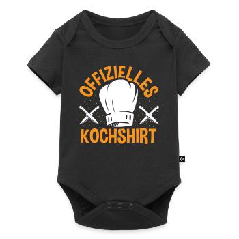 Viele Köche verderben den Brei Offizielles Koch - Baby Premium Kurzarmbody - Schwarz - Vorne