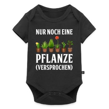 Nur noch eine Pflanze | Lustiges Gärtner Geschenk - Baby Premium Kurzarmbody - Schwarz - Vorne
