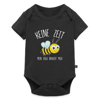 Imker Keine Zeit Mein Volk Braucht Mich - Baby Premium Kurzarmbody - Schwarz - Vorne