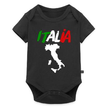 ITALIA Boots Italy Fan Jersey with Football - Baby Premium short-sleeve bodysuit - black - Front