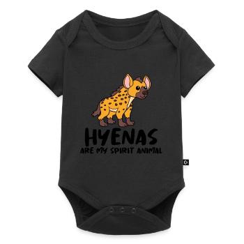 Hyène - Body à manches courtes Premium Bébé - noir - Devant