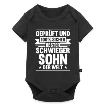 Bester Schwiegersohn - Baby Premium Kurzarmbody - Schwarz - Vorne