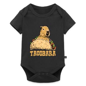 Tacobara Taco Capybara - Baby Premium Kurzarmbody - Schwarz - Vorne