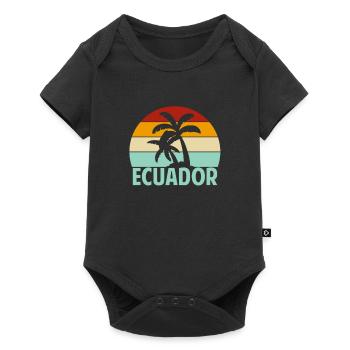 Ecuador - Baby Premium Kurzarmbody - Schwarz - Vorne